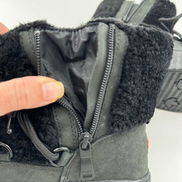 Pajar NWOT Ceria Shearling Waterproof Black Winter Boots Size 5.5 or 36 - Picture 13 of 14
